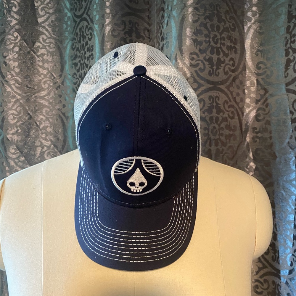 Rheingeist: Blue Skull Logo Baseball Cap